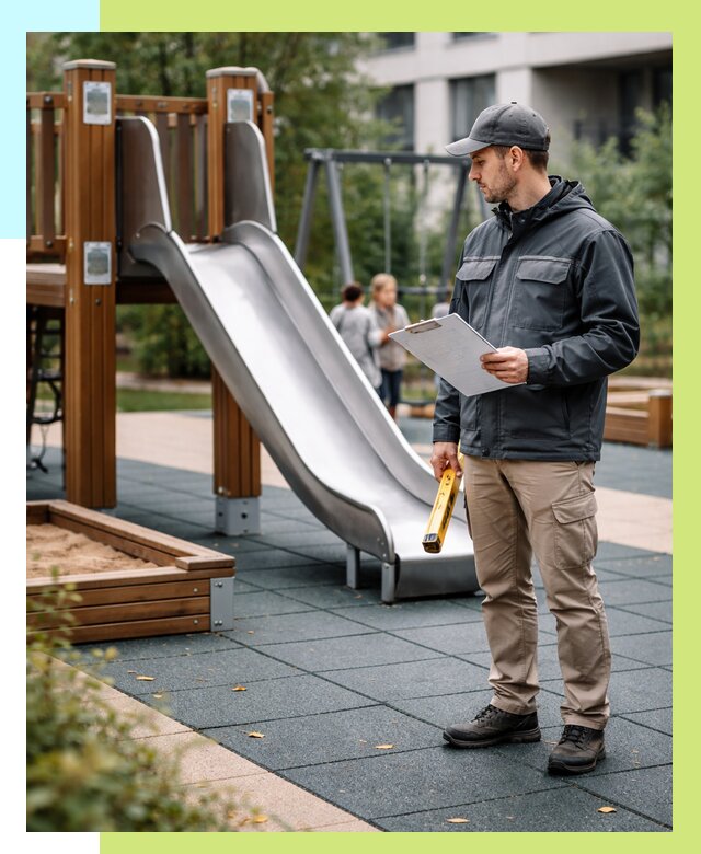 Сертификация детских площадок в Новочеркасске от 25585 р. | Алешин-Нвч