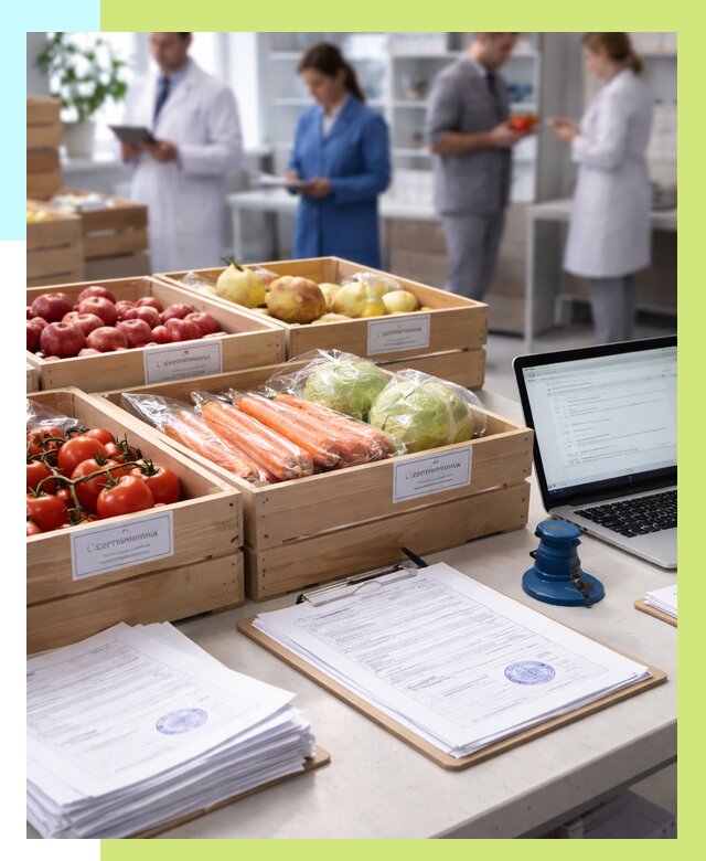 Сертификация овощей и фруктов в Новочеркасске от 8699 р. | Алешин-Нвч