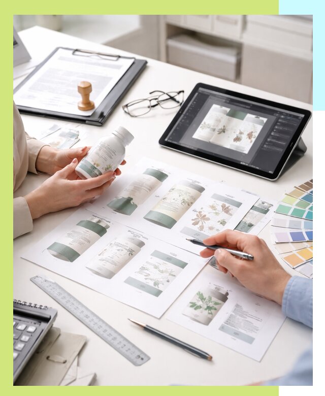 Профессиональная разработка дизайна и текста этикетки продукции в Новочеркасске