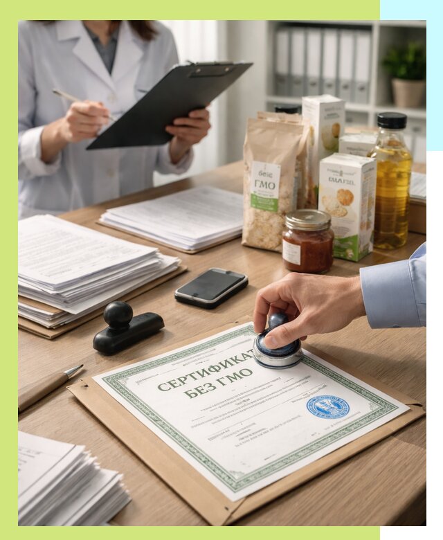 Получение сертификата Без ГМО для продукции в Новочеркасске